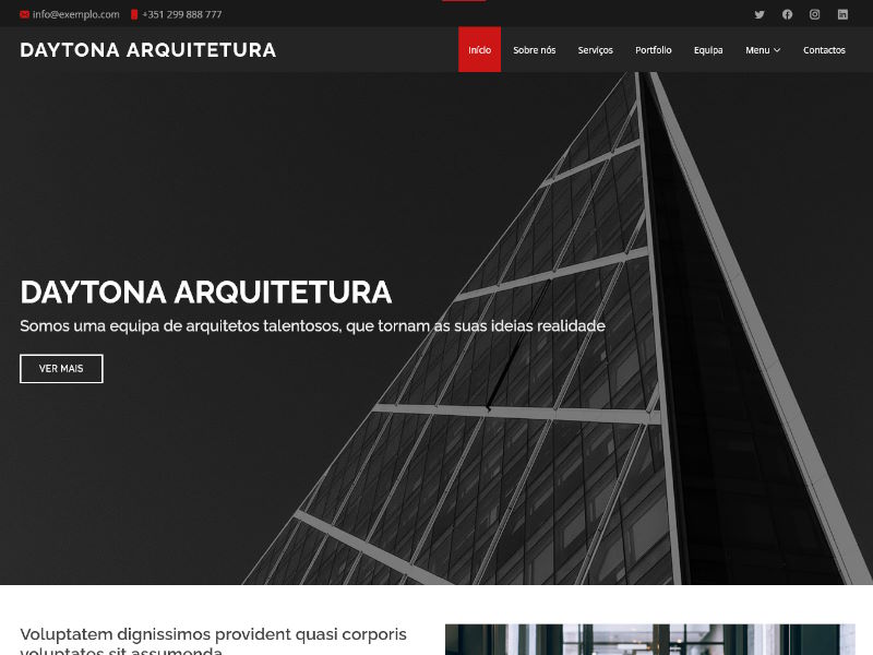 modelo de site Daytona